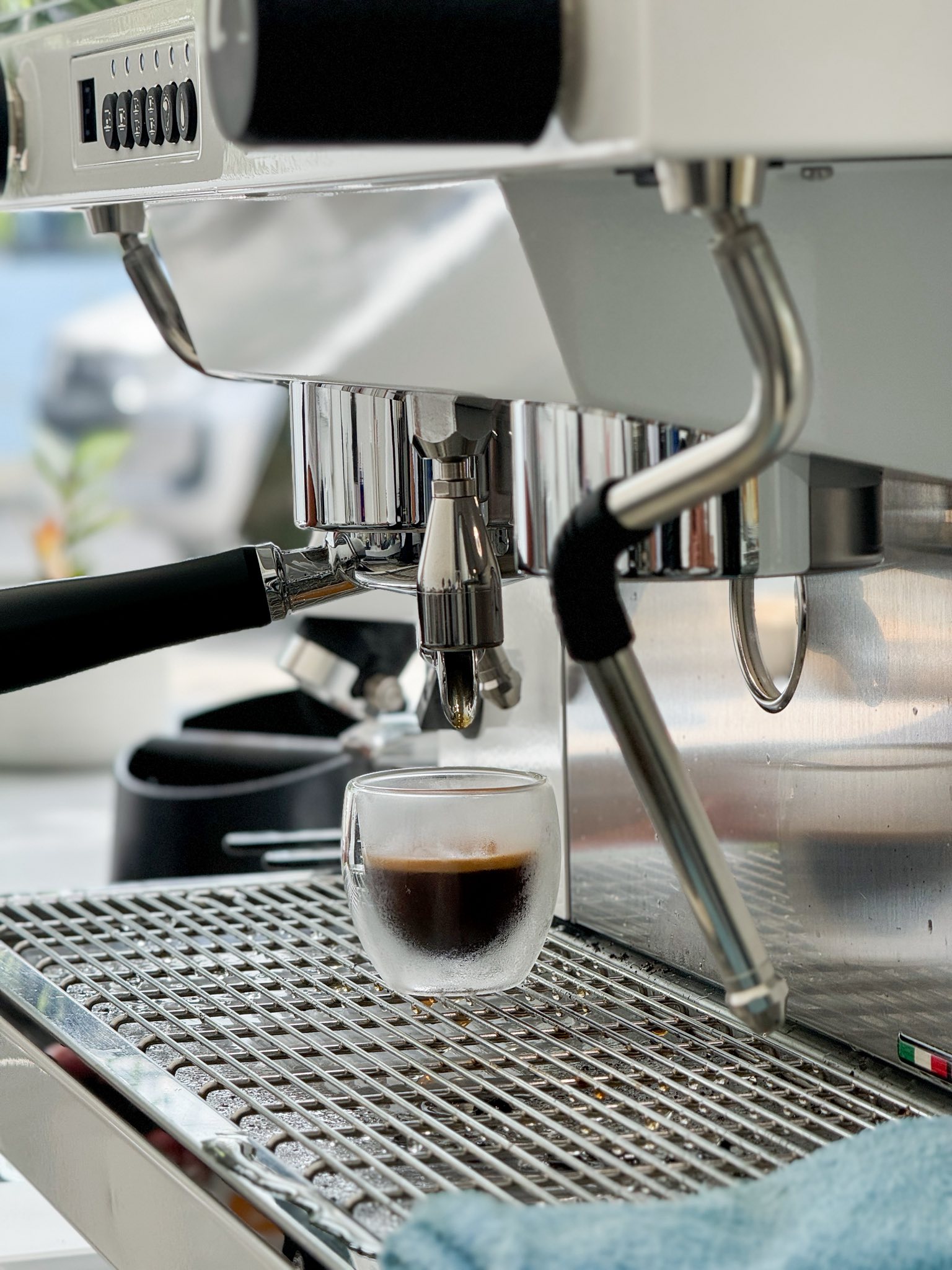 Espresso being made at KYRO Cafe